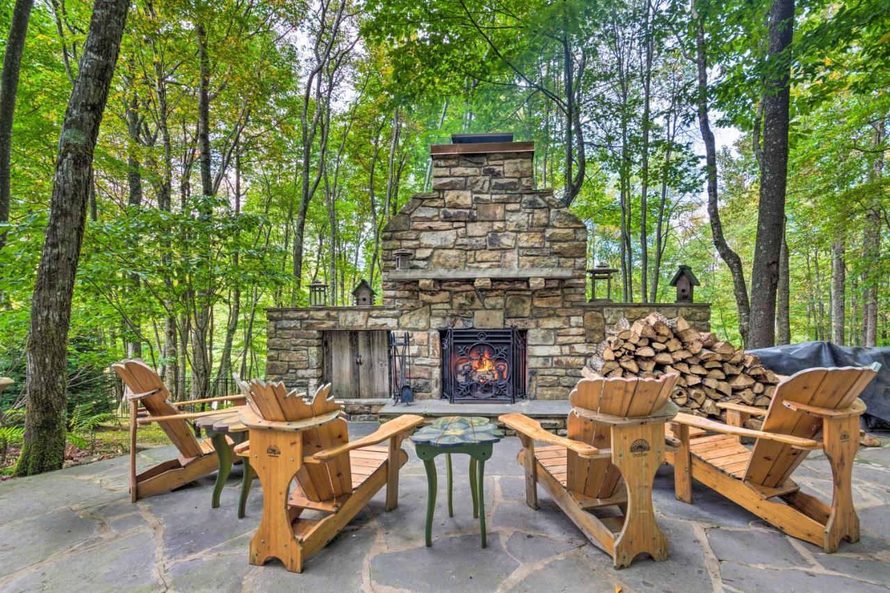 Stunning Beech Mountain Cabin With Porch And Hearth Villa Exterior photo