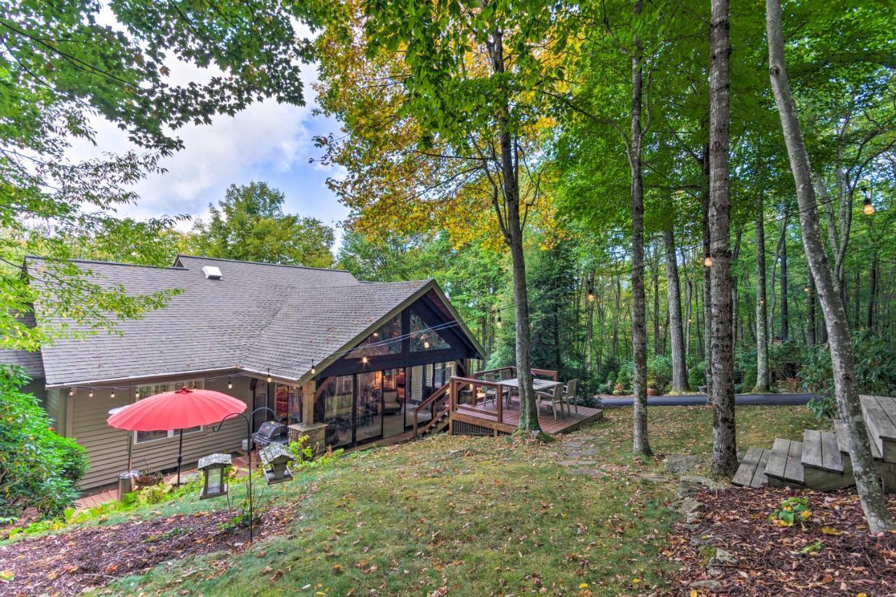 Stunning Beech Mountain Cabin With Porch And Hearth Villa Exterior photo